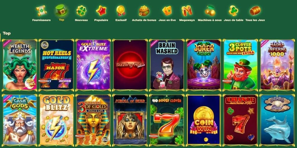 Green Luck Casino jeux