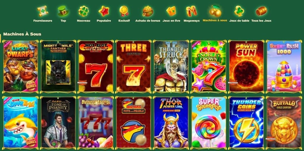 Green Luck Casino machines à sous